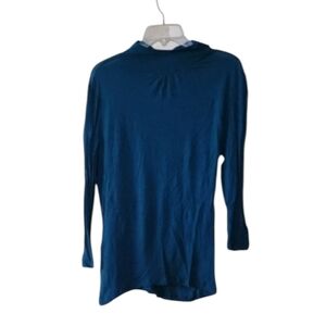 Banana Republic Tencel Wool High Neck Teal Long Sleeve Sweater Size XL